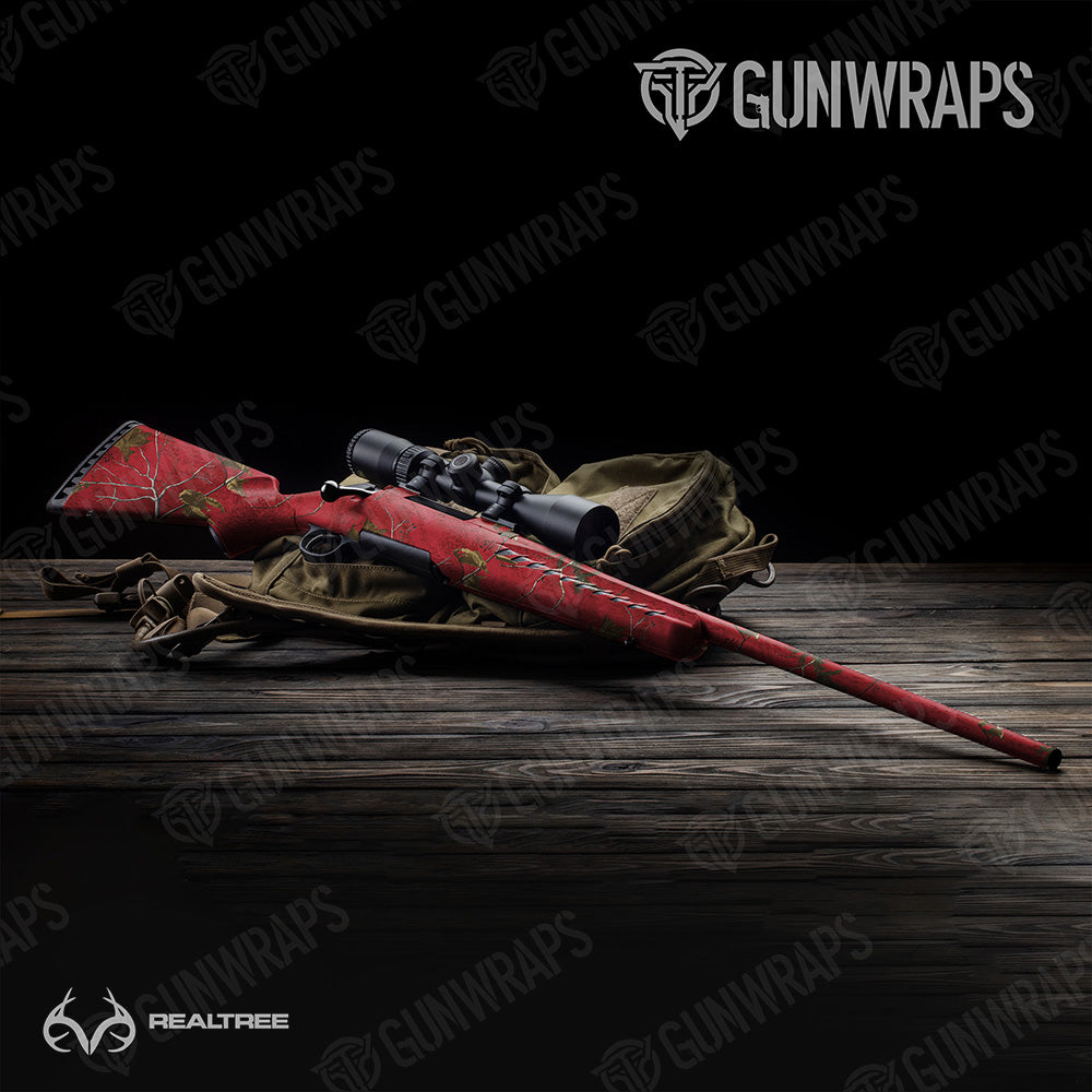 Realtree XTRA Colors Red Gun Skin Vinyl Wrap