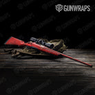 Rust 3D Red Gun Skin Vinyl Wrap