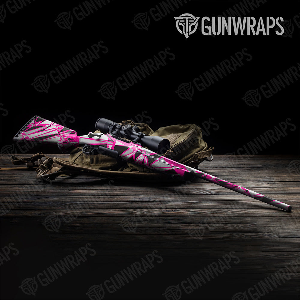 Sharp Magenta Tiger Gun Skin Vinyl Wrap