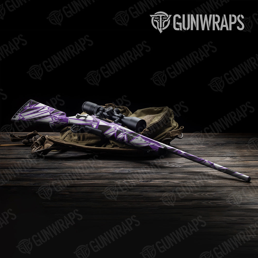 Sharp Purple Tiger Gun Skin Vinyl Wrap
