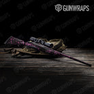 Skull Pink Gun Skin Vinyl Wrap