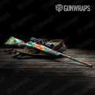 Tie Dye Jungle Fever Gun Skin Vinyl Wrap