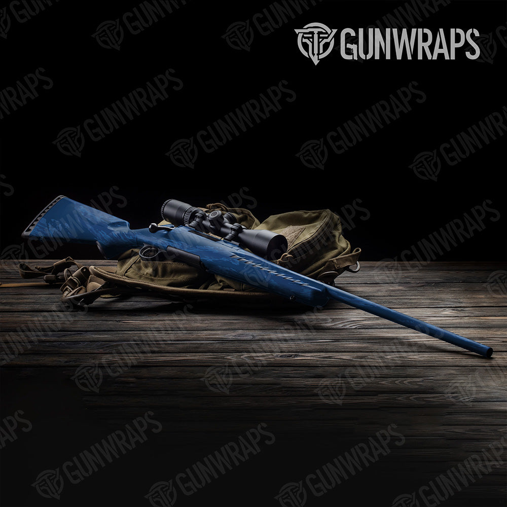 Vietnam Tiger Stripe Elite Blue Gun Skin Vinyl Wrap