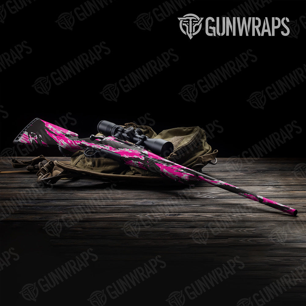 Vietnam Tiger Stripe Magenta Tiger Gun Skin Vinyl Wrap
