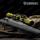 Bandana Yellow And Black Gun Skin Vinyl Wrap