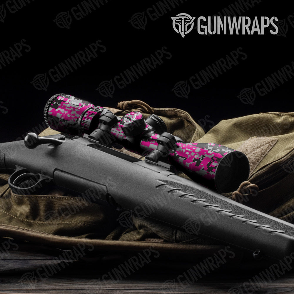 Digital Magenta Tiger Gun Skin Vinyl Wrap