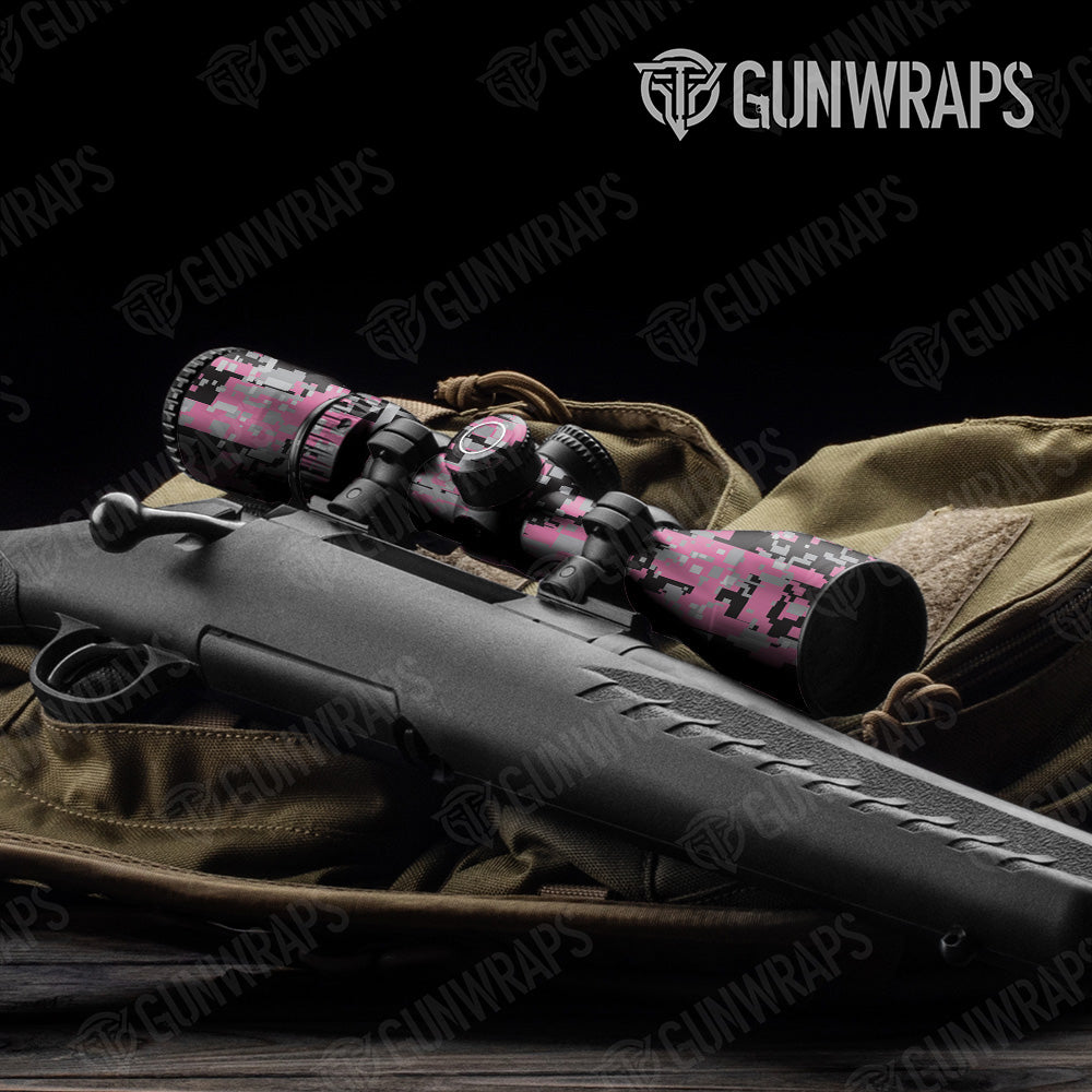Digital Pink Tiger Gun Skin Vinyl Wrap