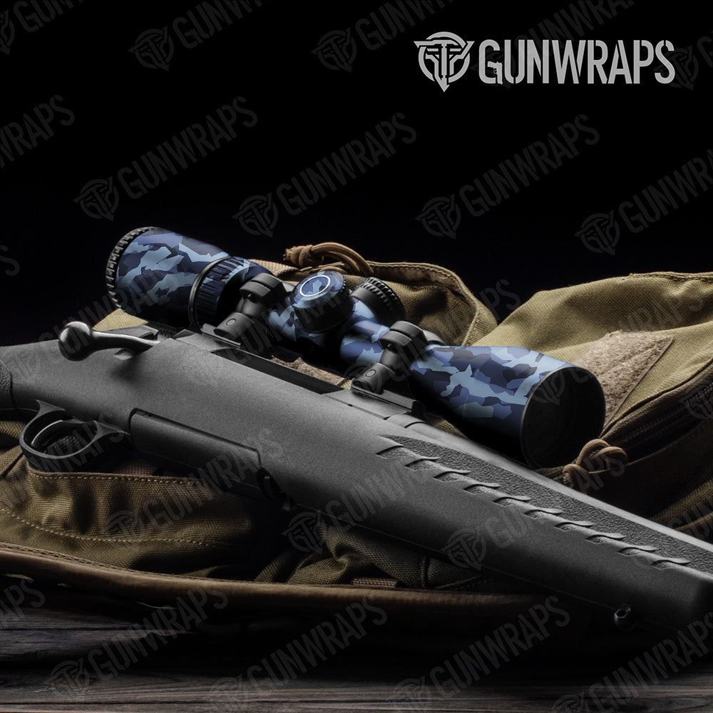 Erratic Blue Urban Night Gun Skin Vinyl Wrap