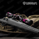 Ragged Magenta Tiger Gun Skin Vinyl Wrap
