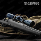 Shredded Navy Gun Skin Vinyl Wrap