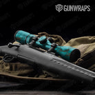 Stone Turquoise Marble Gun Skin Vinyl Wrap