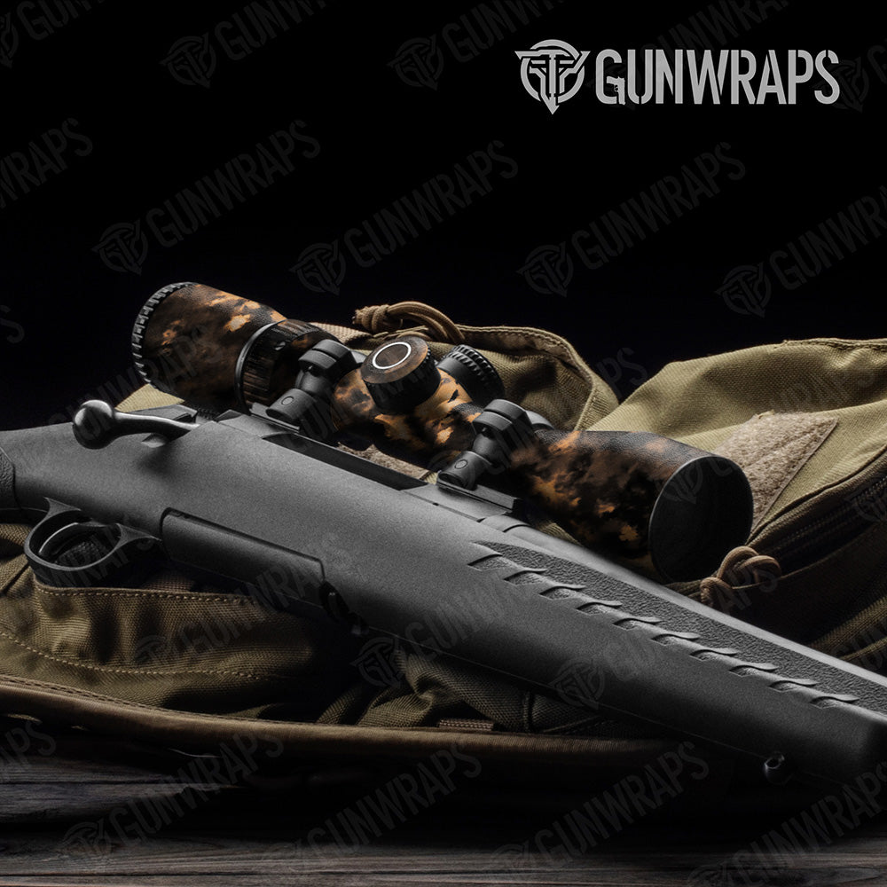 Tie Dye Bleached Black Gun Skin Vinyl Wrap