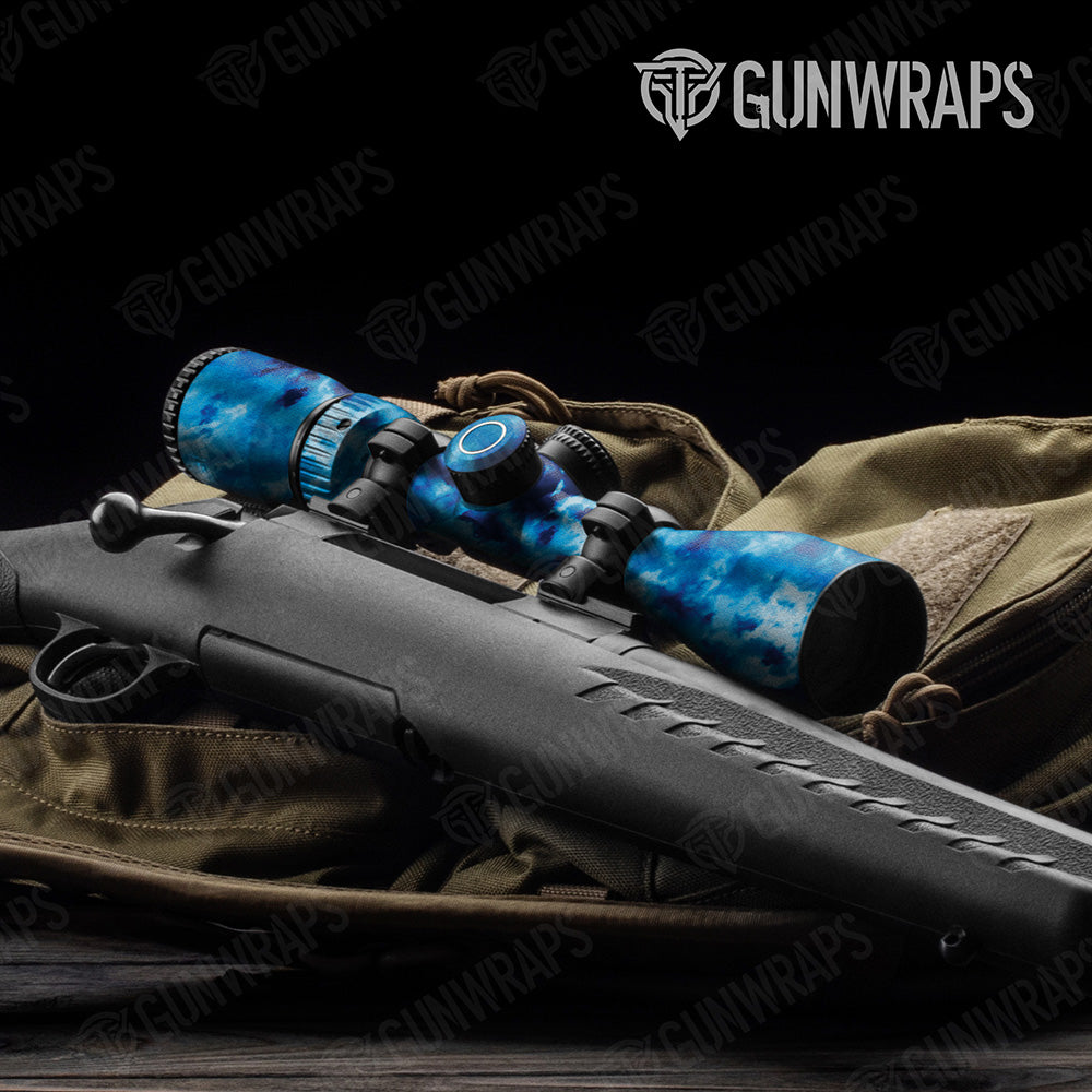 Tie Dye Ocean Breeze Gun Skin Vinyl Wrap