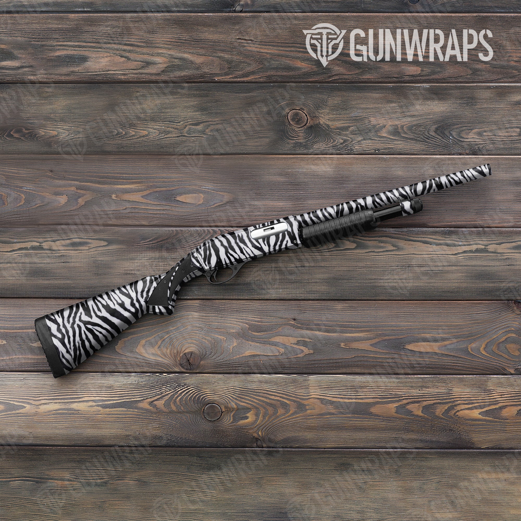 Animal Print Zebra Gun Skin Vinyl Wrap