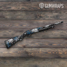 Broken Plaid Blue Tiger Gun Skin Vinyl Wrap