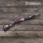 Broken Plaid Magenta Tiger Gun Skin Vinyl Wrap