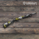 Broken Plaid Yellow Tiger Gun Skin Vinyl Wrap
