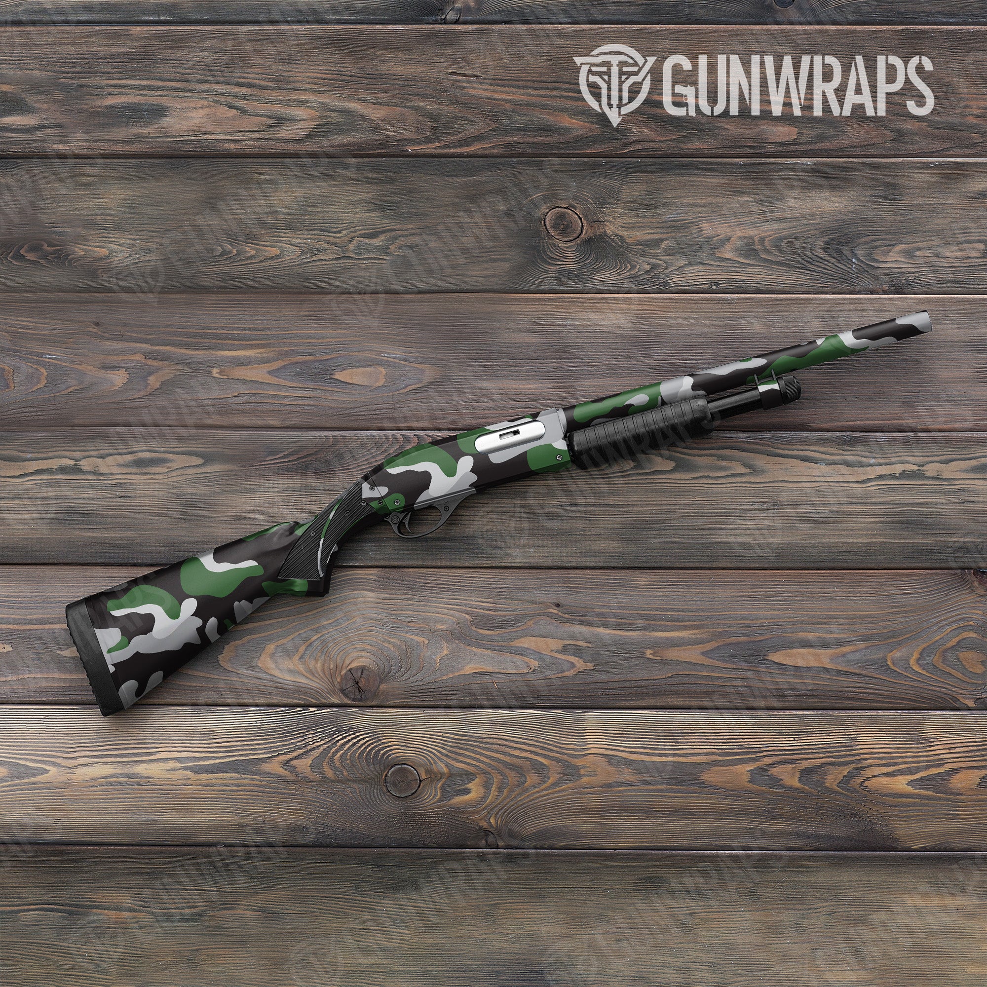 Classic Green Tiger Gun Skin Vinyl Wrap