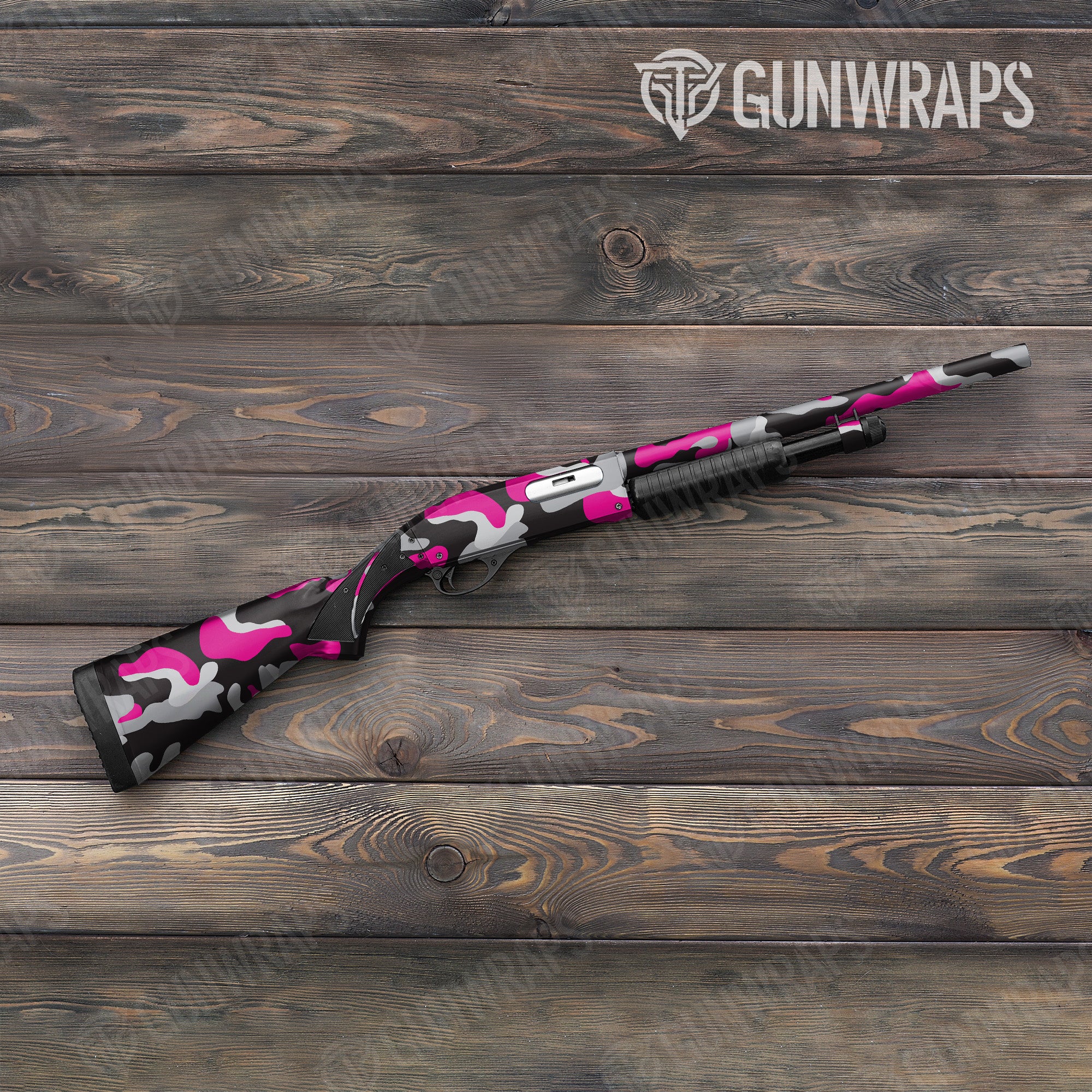 Classic Magenta Tiger Gun Skin Vinyl Wrap