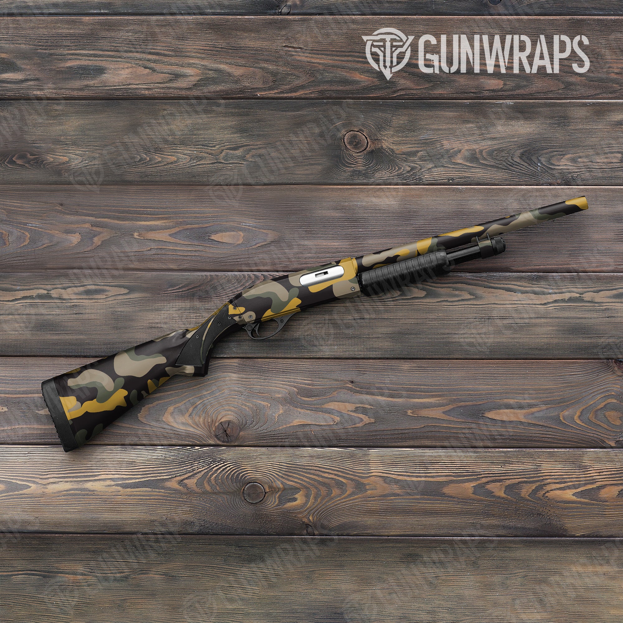 Classic Militant Yellow Gun Skin Vinyl Wrap