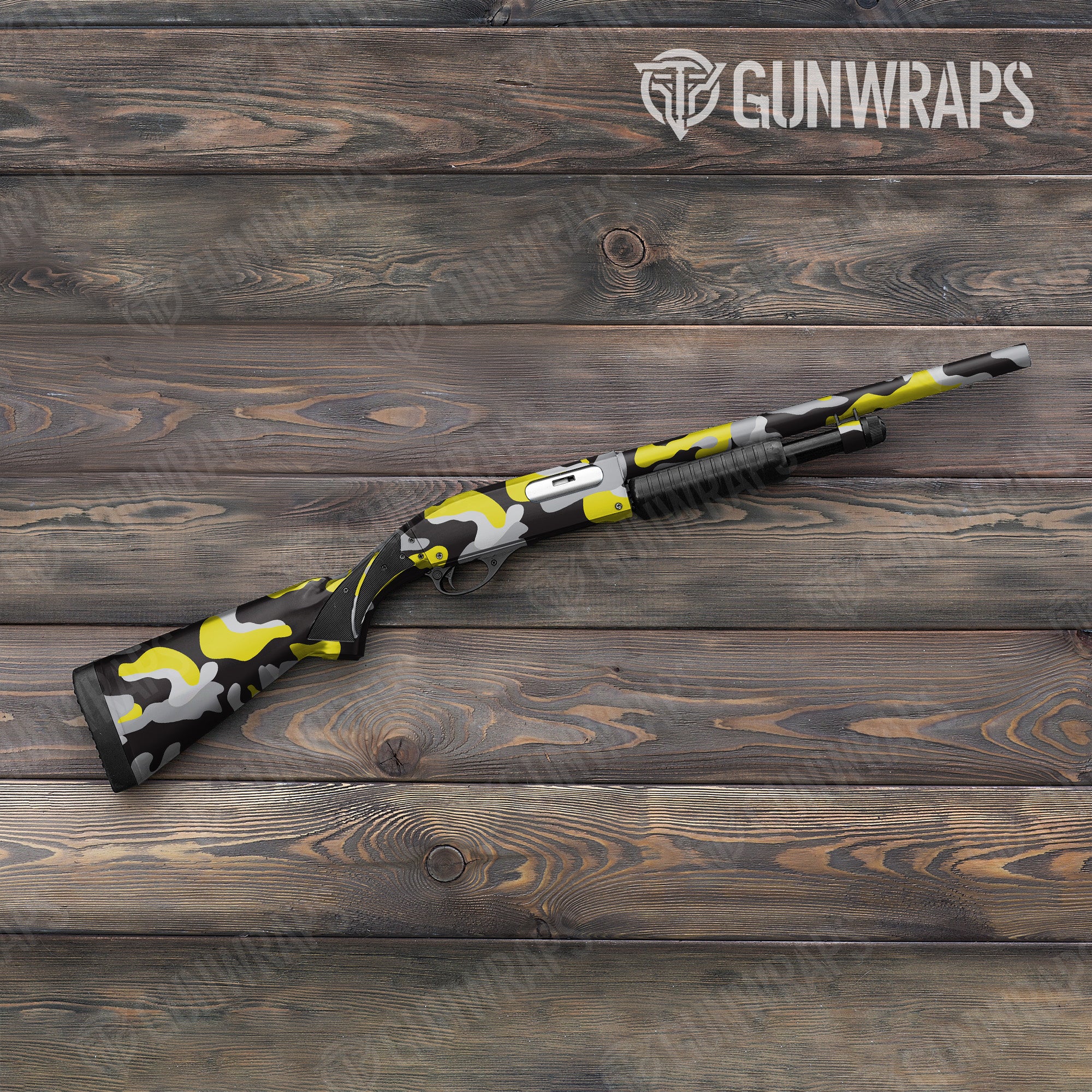 Classic Yellow Tiger Gun Skin Vinyl Wrap