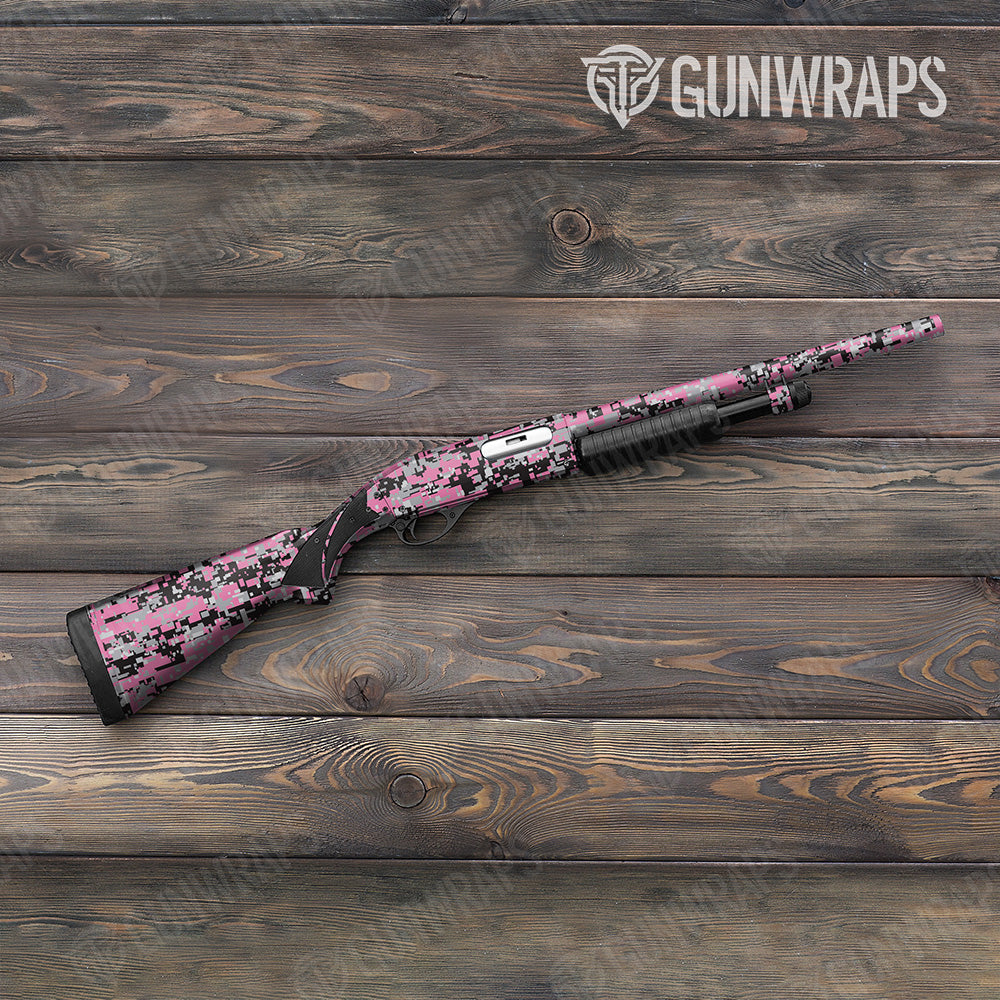 Digital Pink Tiger Gun Skin Vinyl Wrap