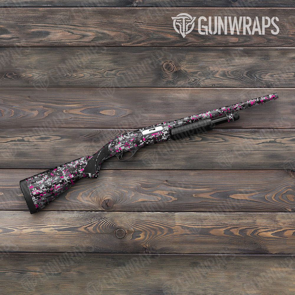 Digital Urban Magenta Gun Skin Vinyl Wrap