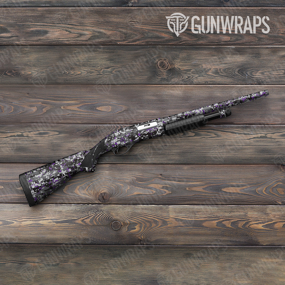 Digital Urban Purple Gun Skin Vinyl Wrap