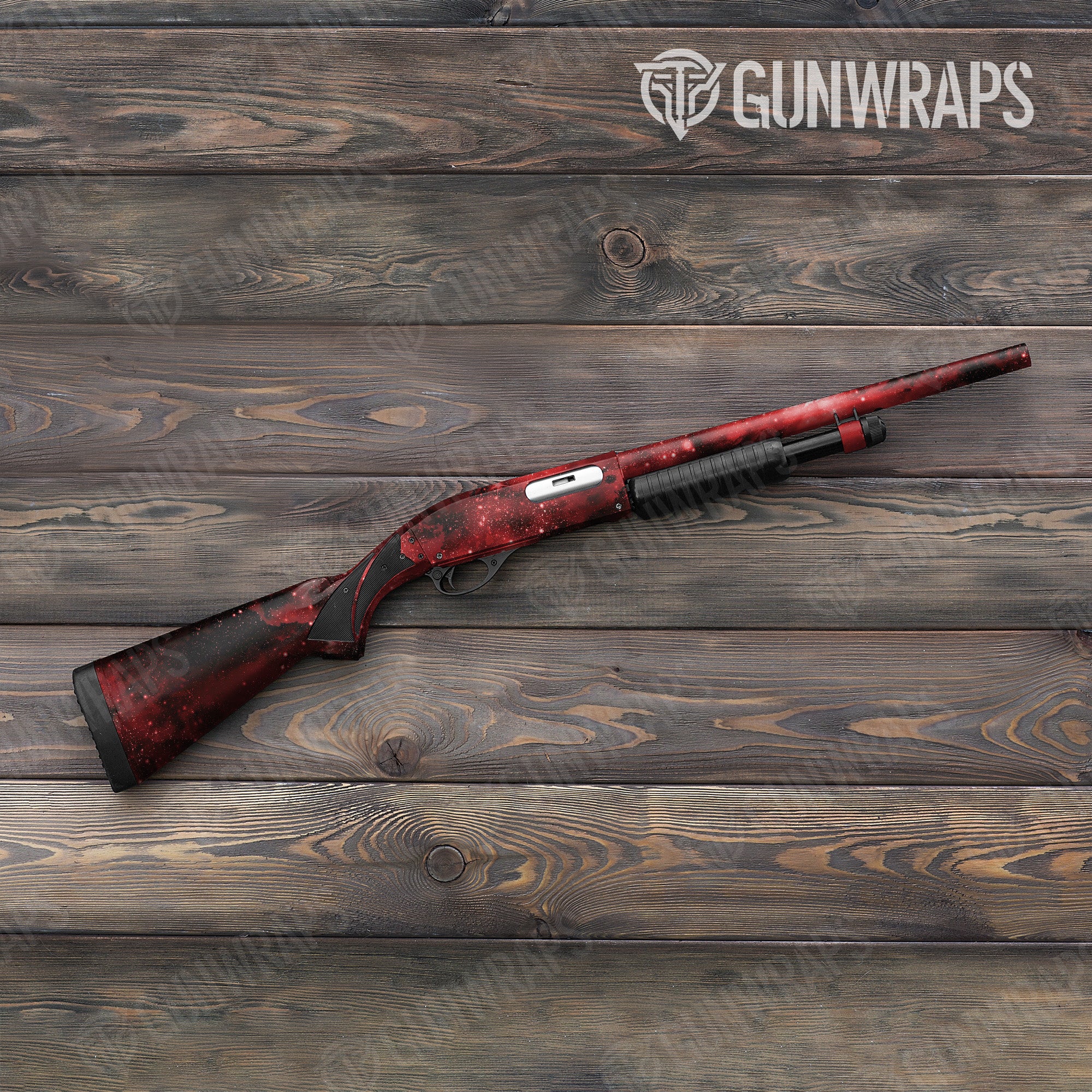 Galaxy Red Gun Skin Vinyl Wrap