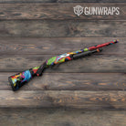 Paint Splatter Black Gun Skin Vinyl Wrap
