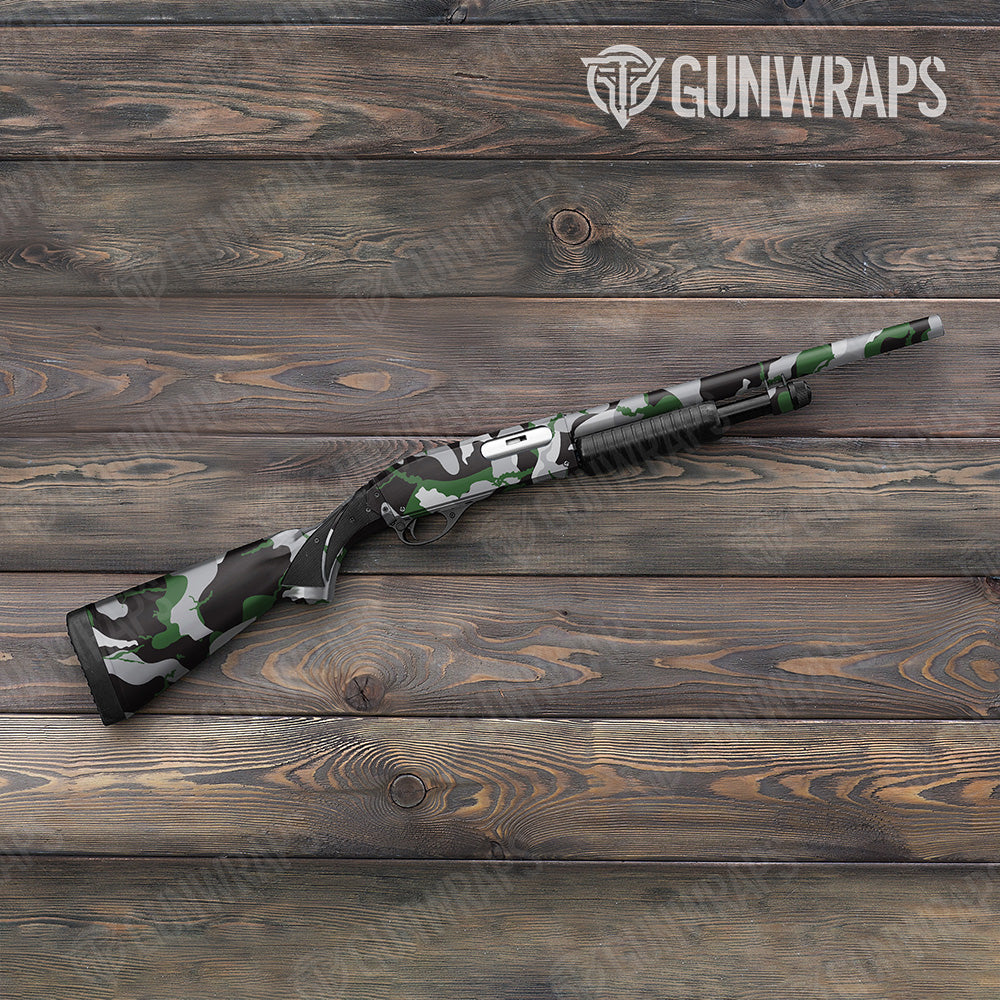 Ragged Green Tiger Gun Skin Vinyl Wrap