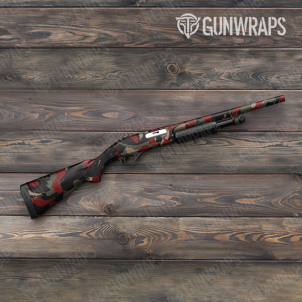 Ragged Militant Red Gun Skin Vinyl Wrap