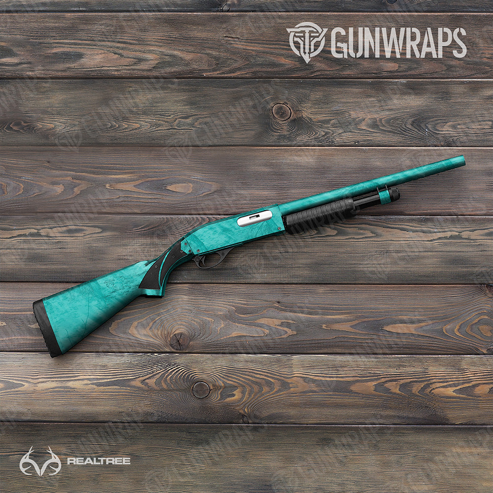Realtree Fishing Tiffany Blue Gun Skin Vinyl Wrap