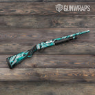Sharp Tiffany Blue Tiger Gun Skin Vinyl Wrap