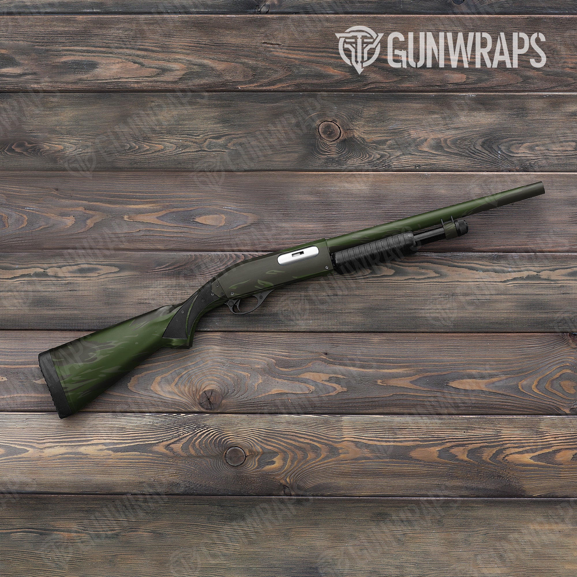 Shredded Army Dark Green Gun Skin Vinyl Wrap