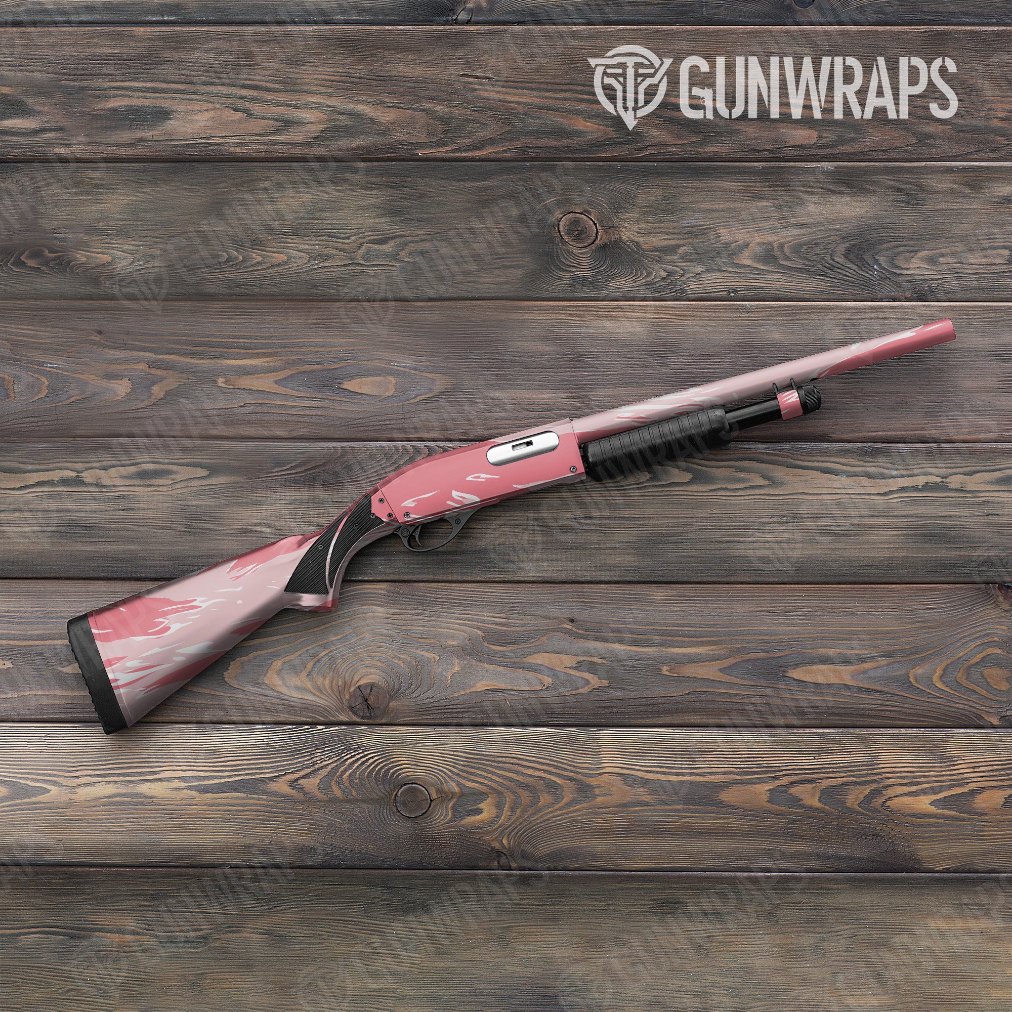 Shredded Pink Gun Skin Vinyl Wrap