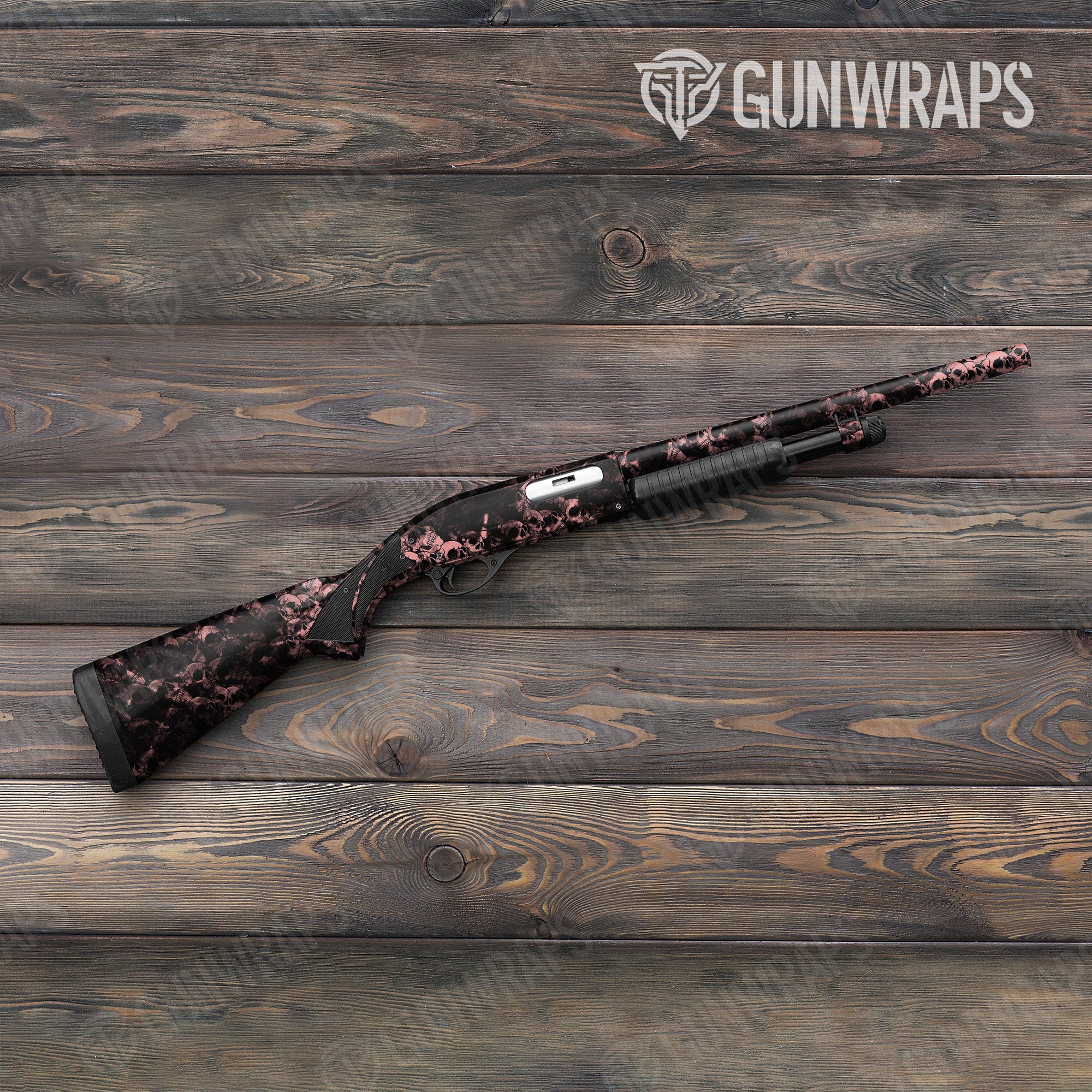 Skull Salmon Gun Skin Vinyl Wrap
