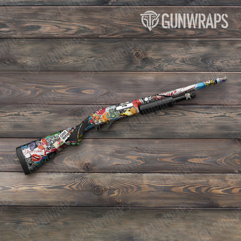Sticker Bomb Shotgun Gun Skin Vinyl Wraps