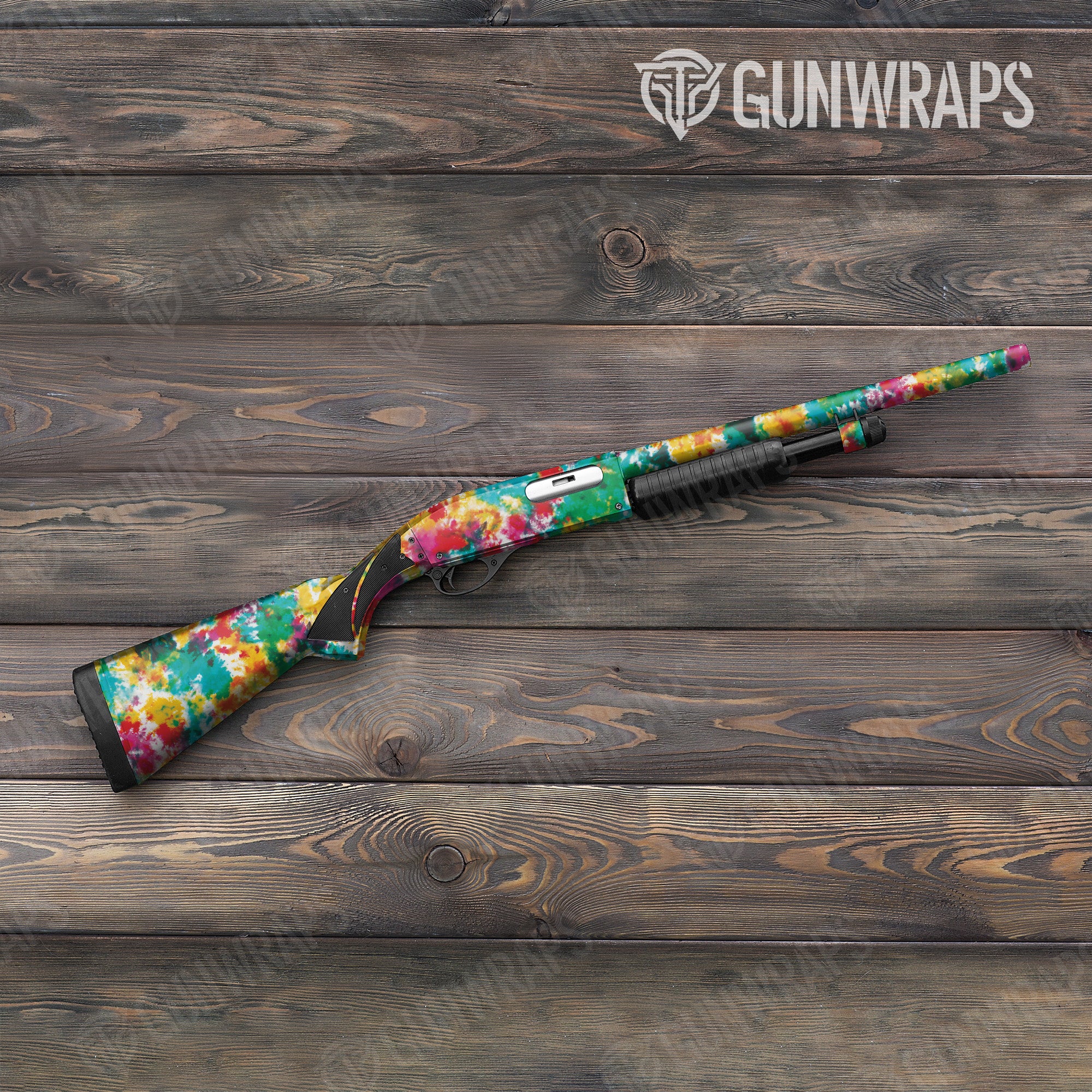 Tie Dye Jungle Fever Gun Skin Vinyl Wrap