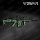 Bandana Green And White Gun Skin Vinyl Wrap