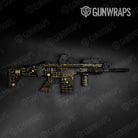 Circuit Board Yellow Gun Skin Vinyl Wrap