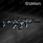 Classic Blue Tiger Gun Skin Vinyl Wrap