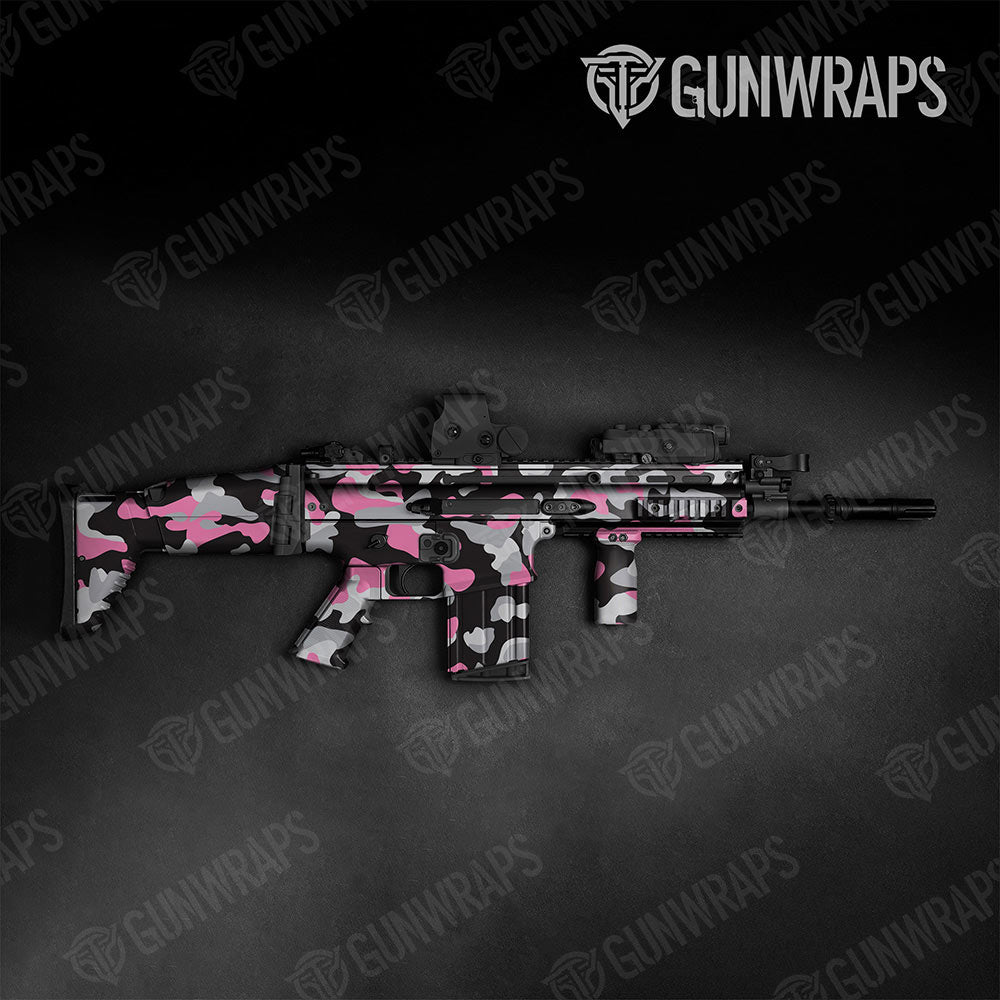 Classic Pink Tiger Gun Skin Vinyl Wrap