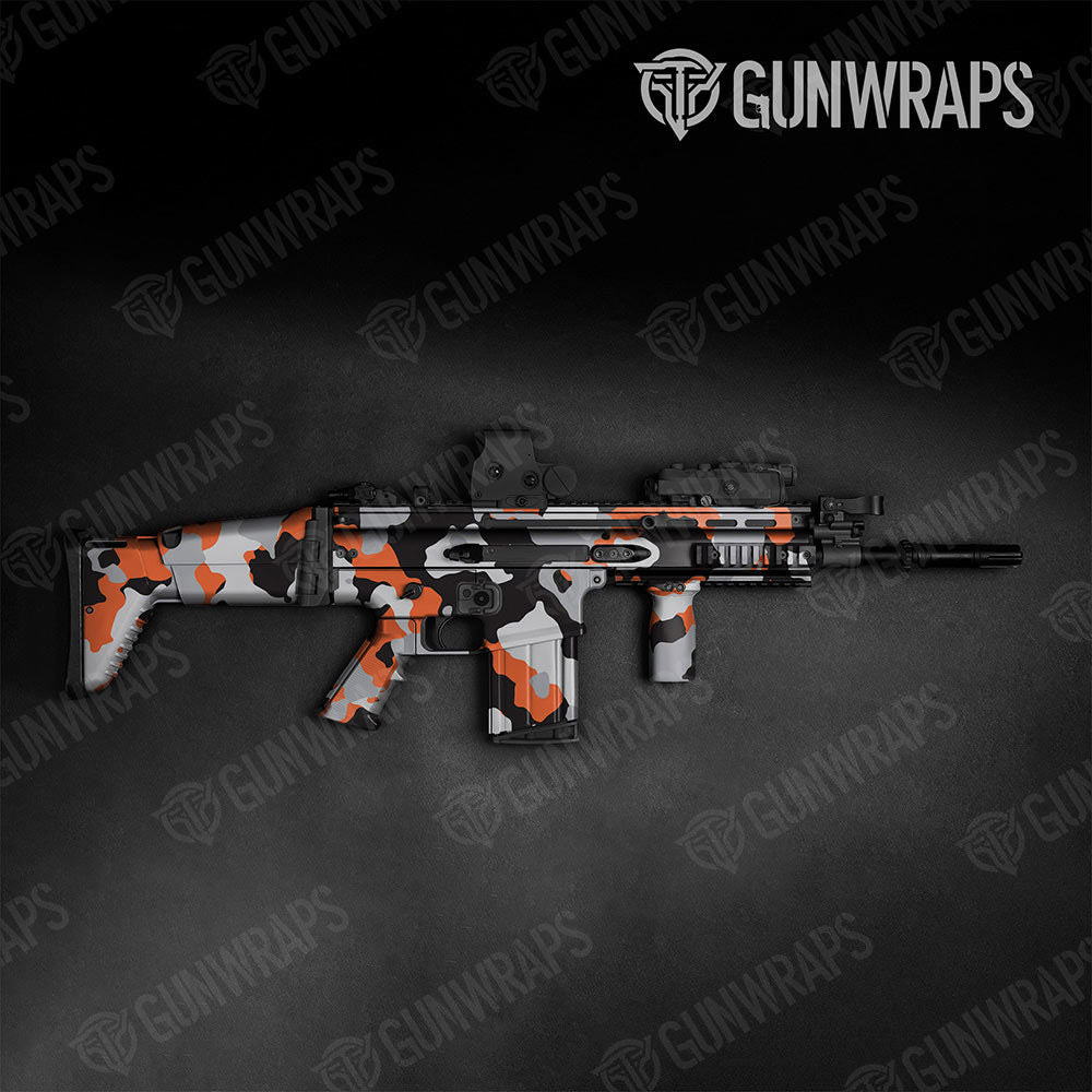 Cumulus Orange Tiger Gun Skin Vinyl Wrap