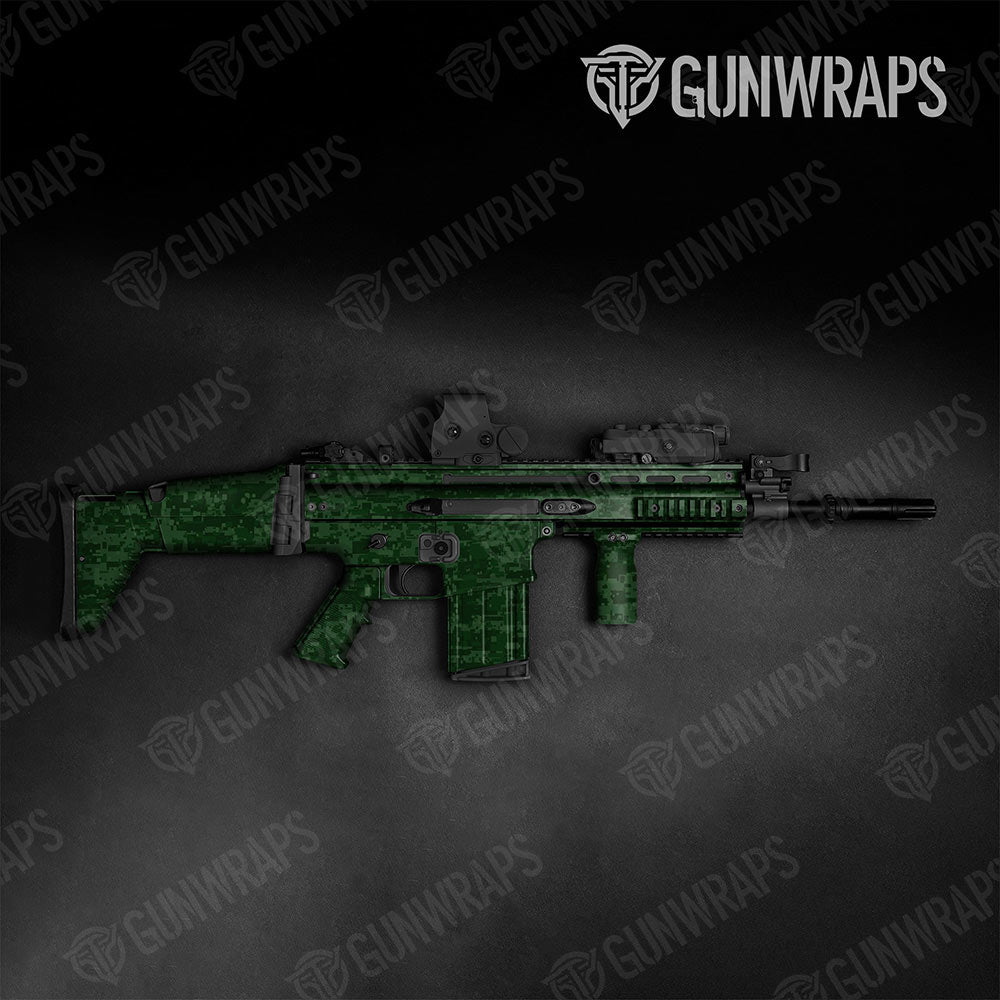 Digital Elite Green Gun Skin Vinyl Wrap