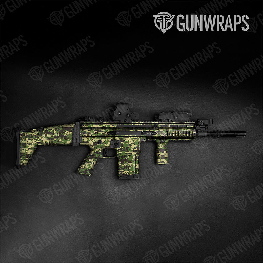 Digital Jungle Gun Skin Vinyl Wrap
