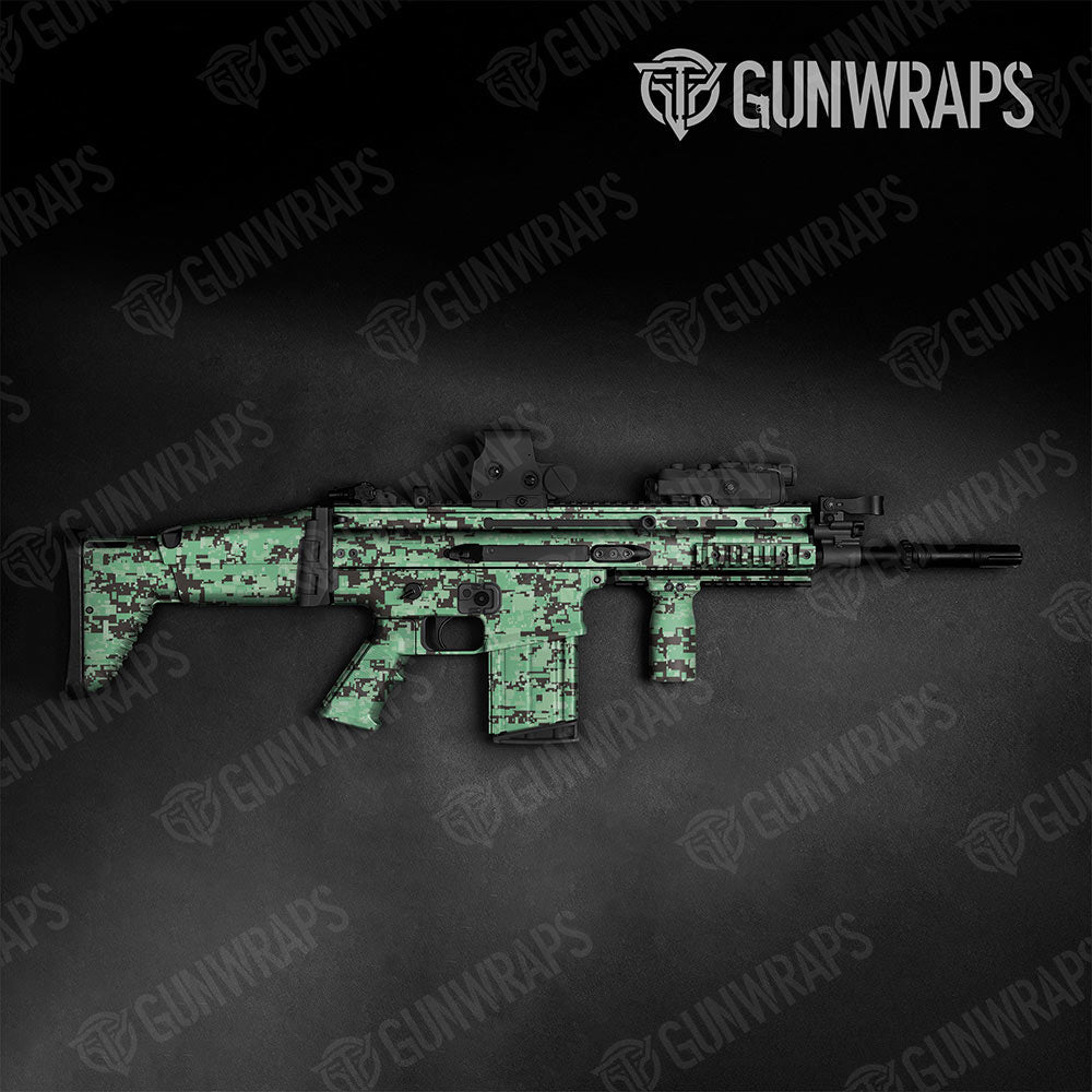 Digital Mint Chocolate Chip Gun Skin Vinyl Wrap