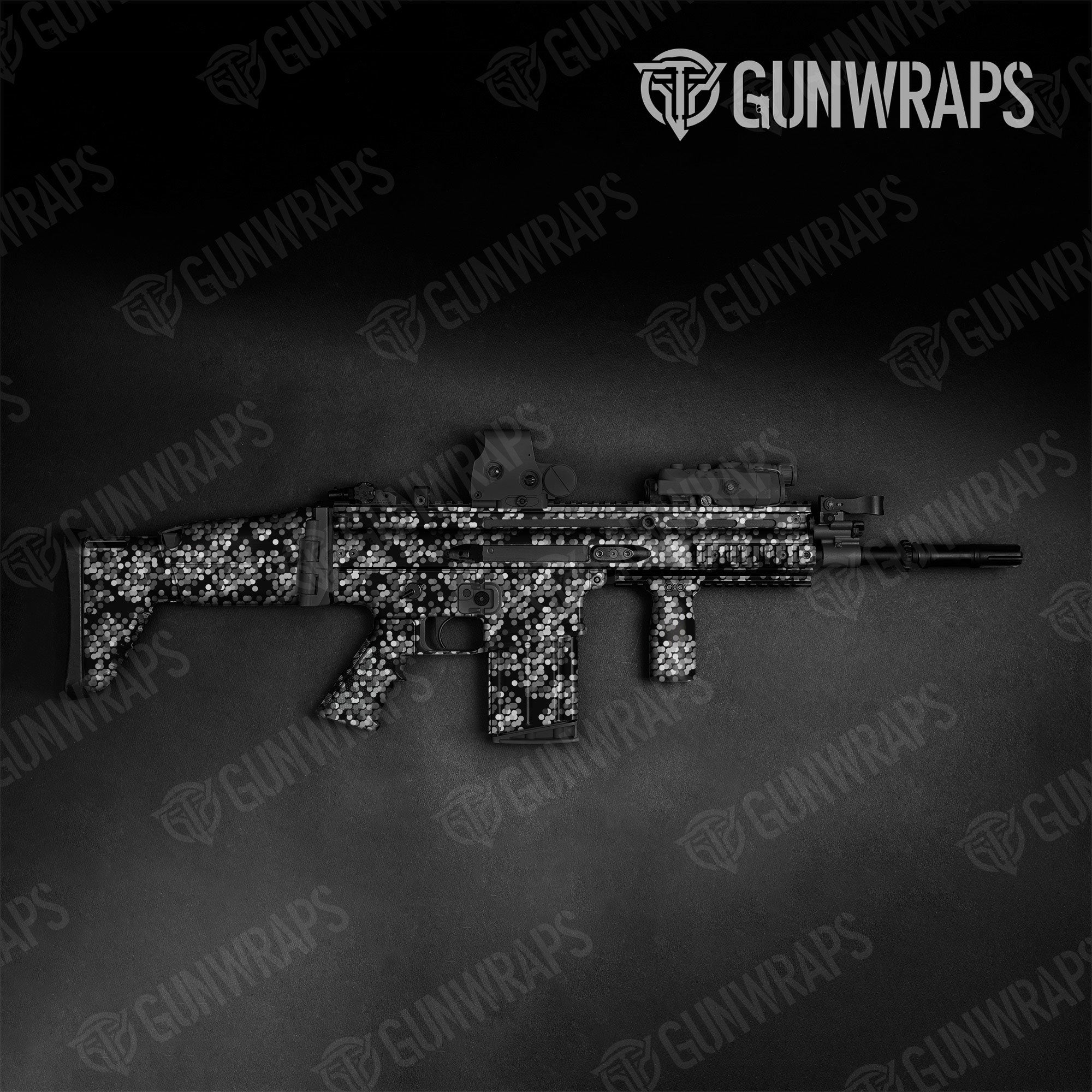 Eclipse Grayscale Gun Skin Vinyl Wrap