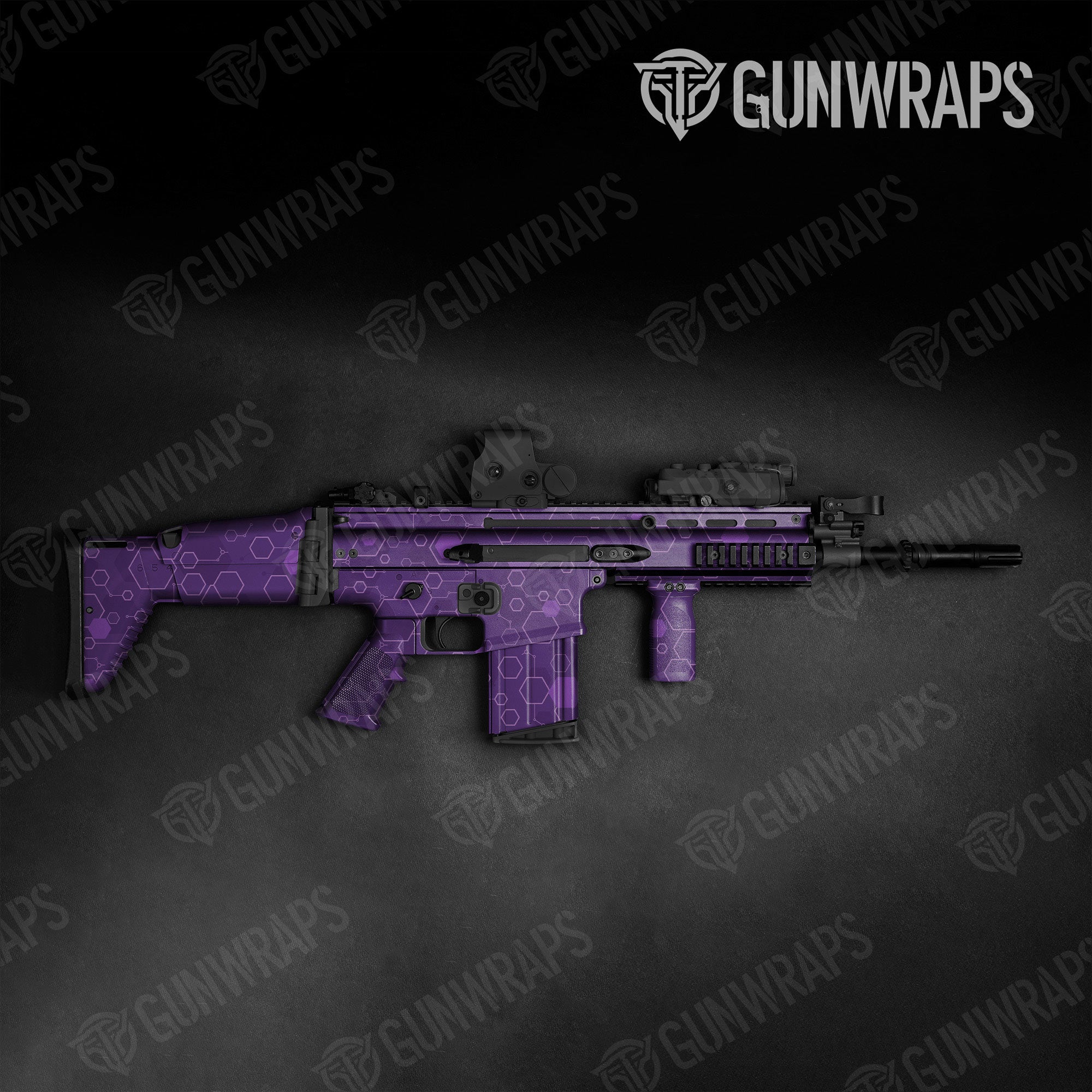 Hex DNA Elite Purple Gun Skin Vinyl Wrap