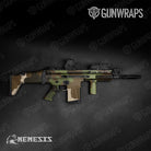 Nemesis Woodlands Wolf Gun Skin Vinyl Wrap